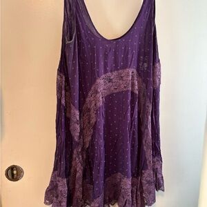 Woman’s Free People Purple designed Lace Tunic